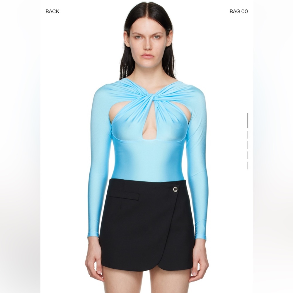 Coperni bodysuit, light blue size L. Like new!